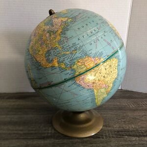 Vtg George F Cram 9 Inch Terrestrial Globe